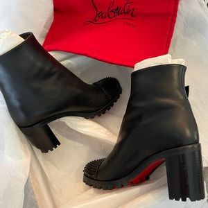 Christian Louboutin Olivia Snow 70 Spiked Boots
